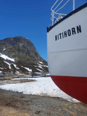 Fagerstrand, storhytte ved Bygdin i Jotunheimen